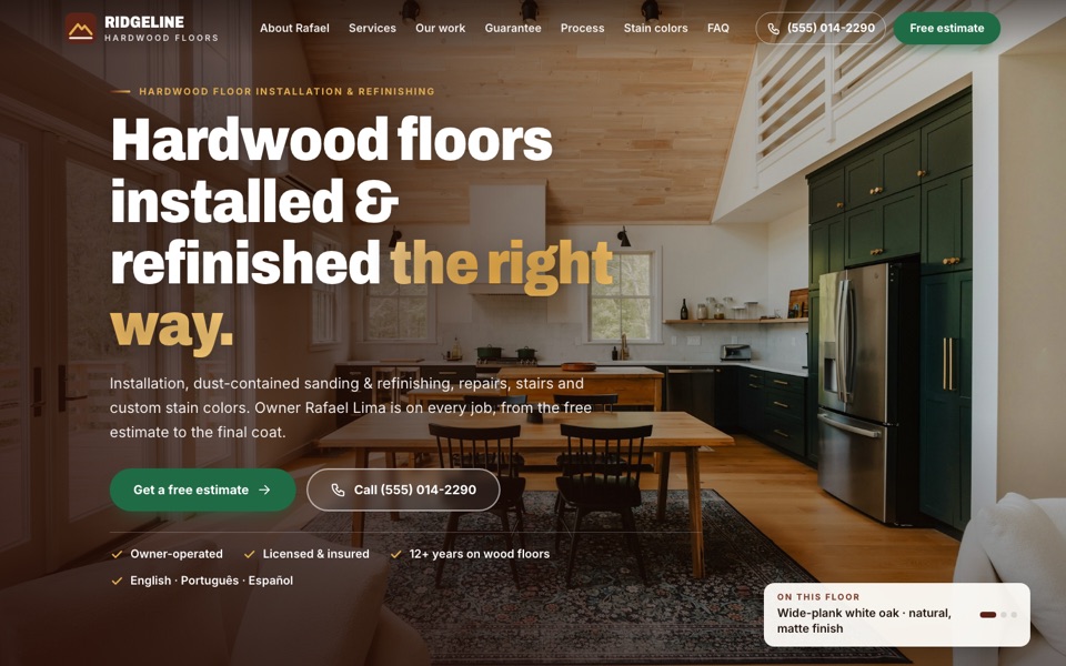Site Ridgeline Hardwood Floors